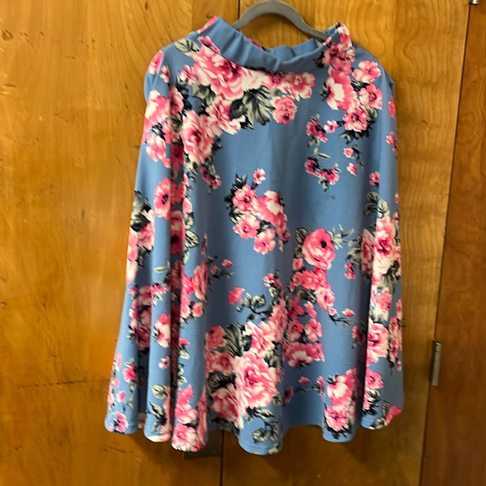 Floral midi skirt
